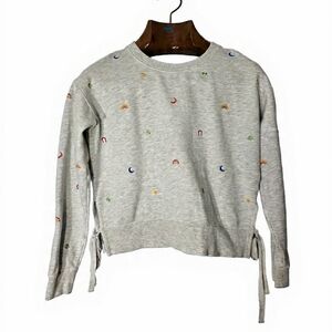 Marine Layer Heather Gray Lucky Charms Embroidery Urban Casual Pullover